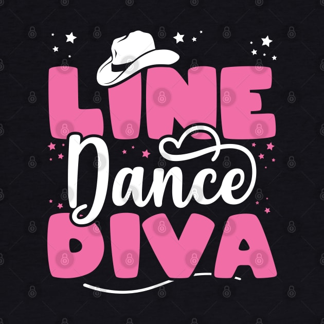 Line Dance Diva - Western Country Dancing design by theodoros20